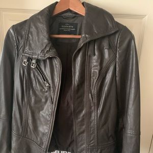 All saints leather jacket